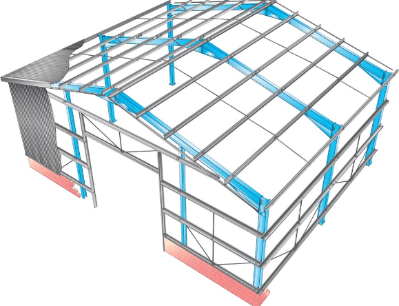 Eaves Beams Framework Schematic Secondary Steelwork Manufacturer