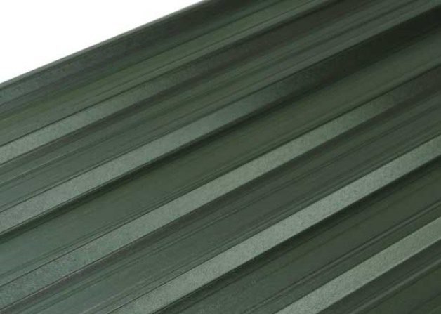 Single skin steel product a medium profile roof and wall sheet